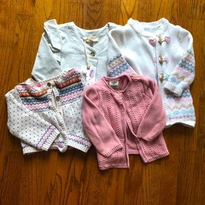 Baby girl sweater lot
